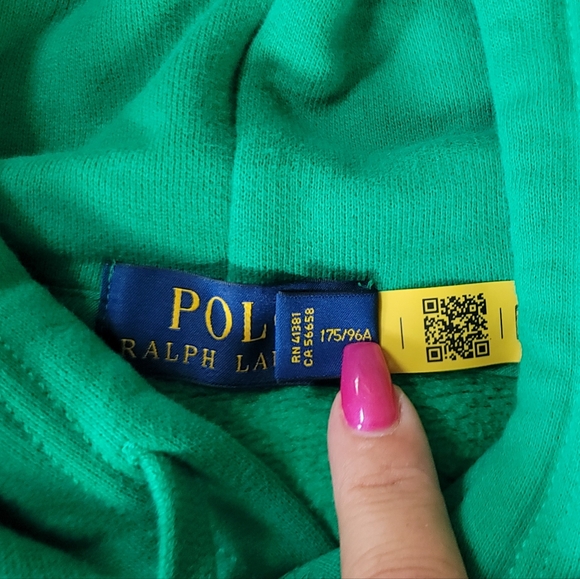 Polo Ralph Lauren Men's Green Polo 1967 Athl. Dept. Fleece Lined Hoodie - Picture 7 of 7